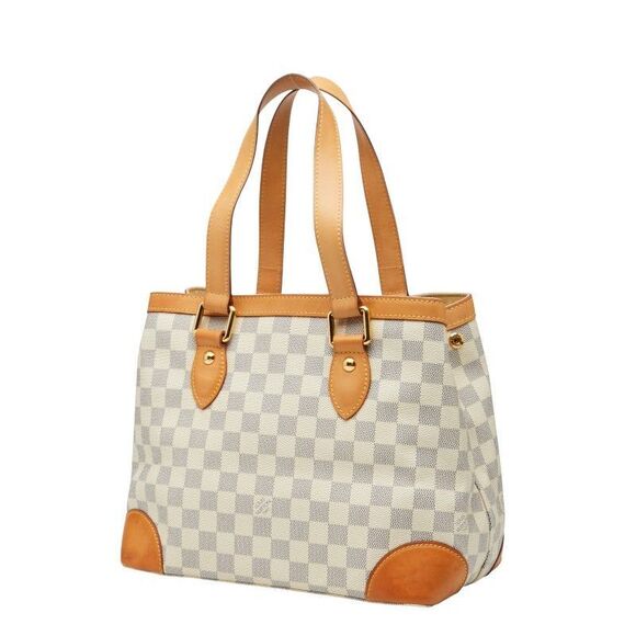 Louis Vuitton Damier Azure Hampstead PM N51207 White PVC Leather Women's Louis - Picture 2 of 10